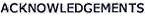 Acknowledgements