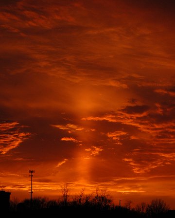 Sun pillar